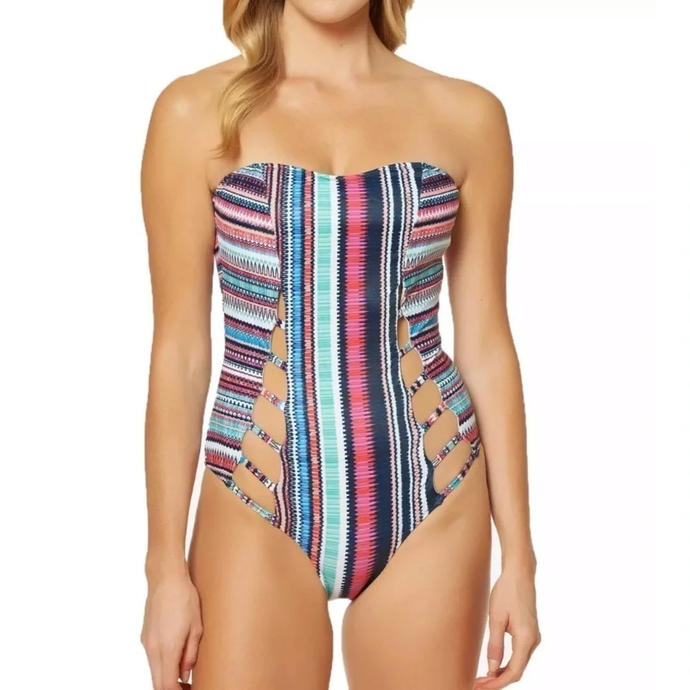 JESSICA Simpson Cutout One Piece Swimsuit